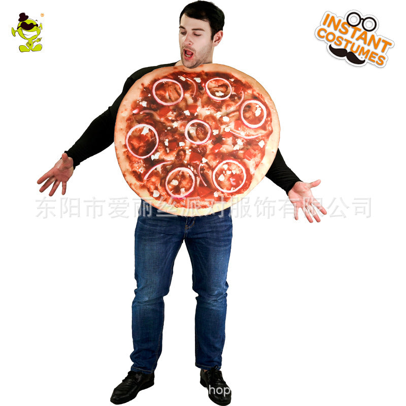 Halloween costume cosplay pizza outfit for parties and stage performances