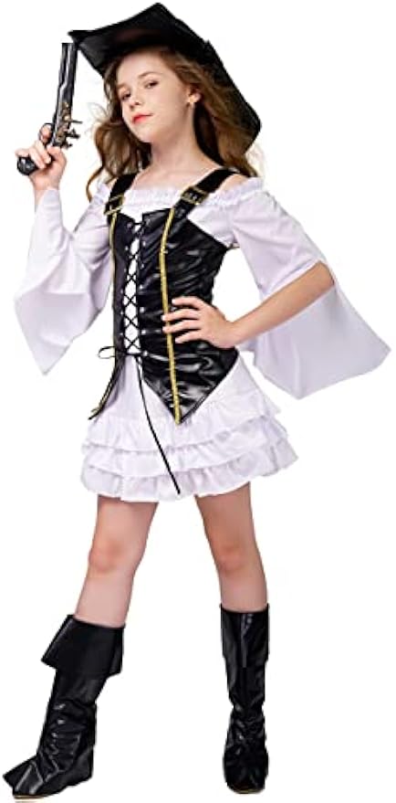 Girl Pirate Costume Cosplay Kids Halloween Party
