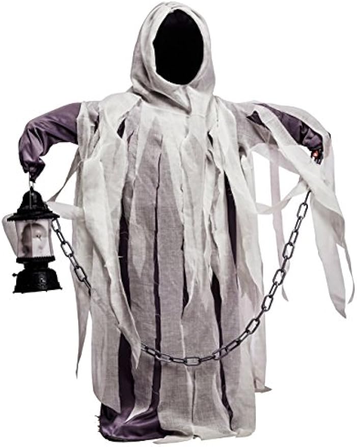 Boys Ghost Costume Hooded Robe for Halloween Party