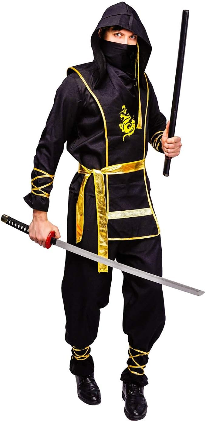 Men's Golden Dragon Ninja Costume