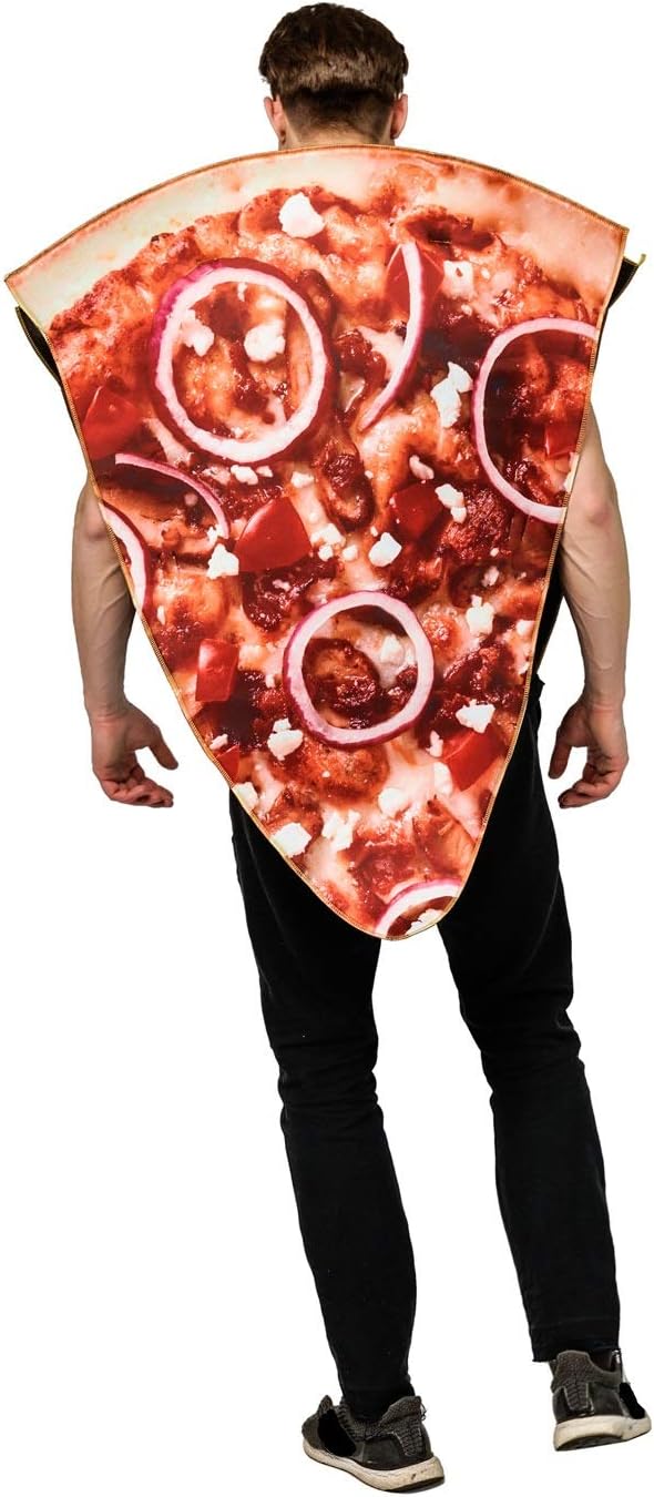 Disfraz de pizza unisex para adultos para Halloween y cosplay, talla única.
