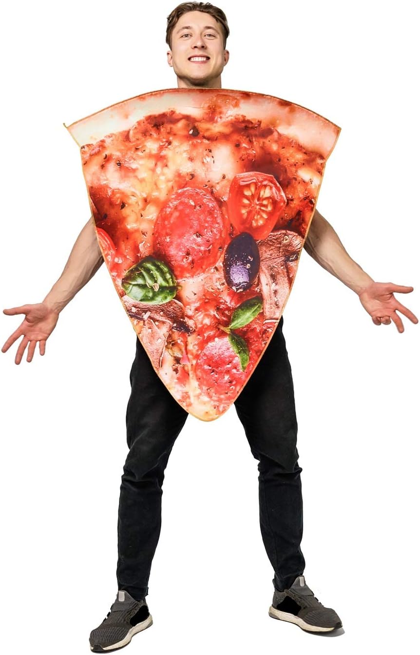 Disfraz de pizza unisex para adultos para Halloween y cosplay, talla única.