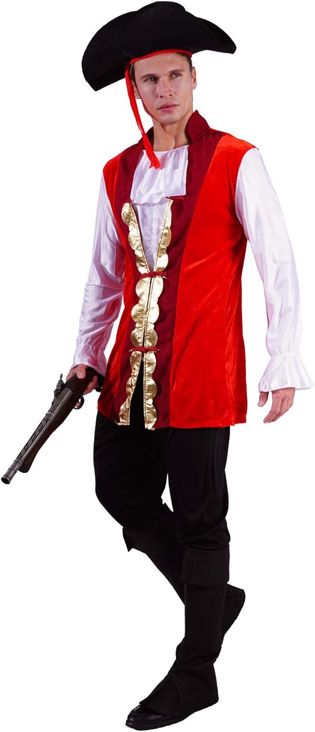 Adult Luxury Pirate Couples Costumes for Halloween Party