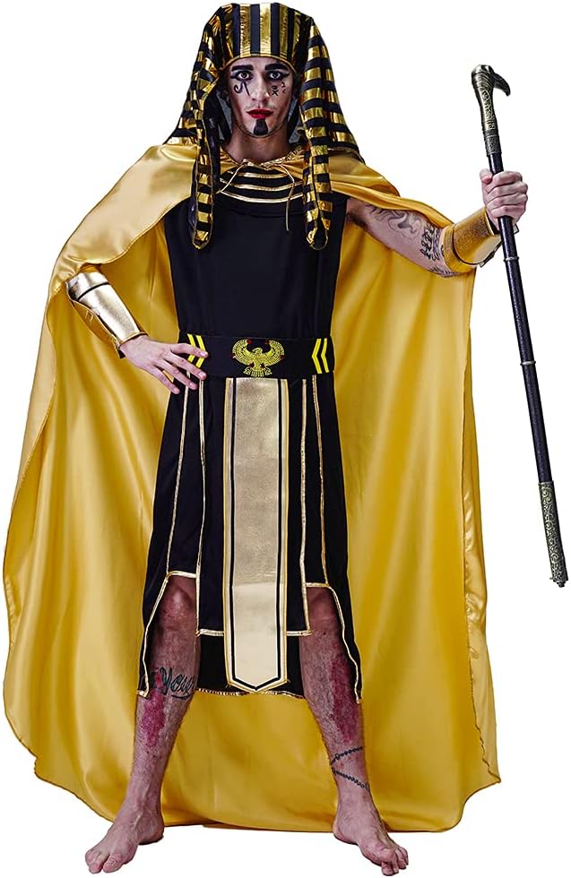 Men Egyptian Costume Cosplay Adult Pharaoh Halloween Party
