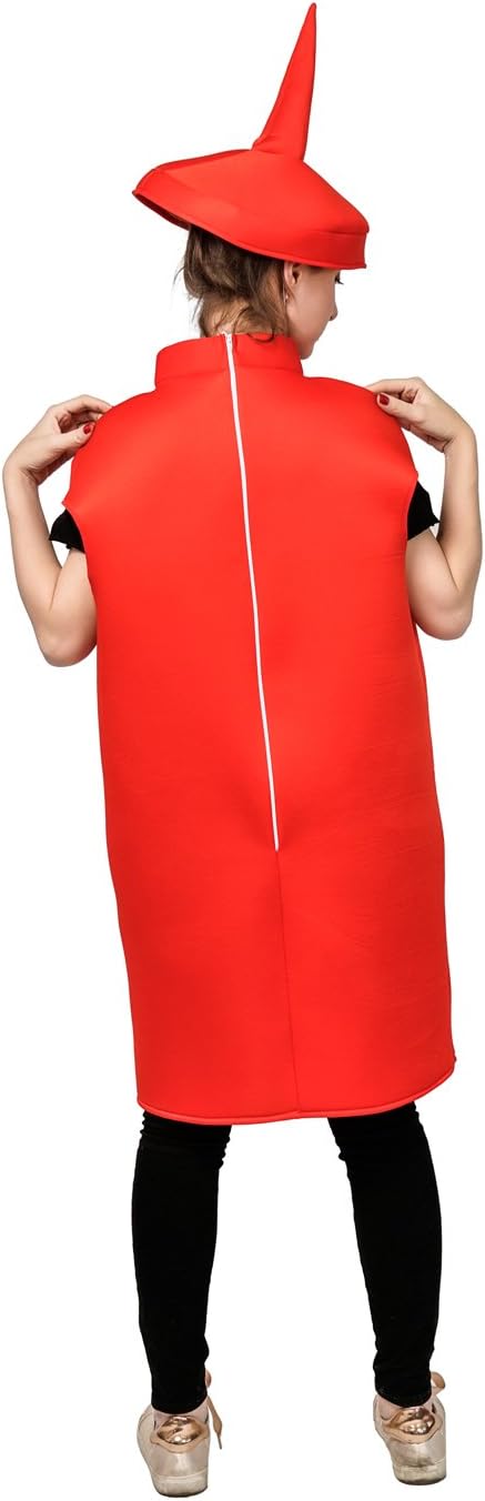 Déguisement unisexe léger pour adulte, bouteille de ketchup et de moutarde, pour Halloween et cosplay