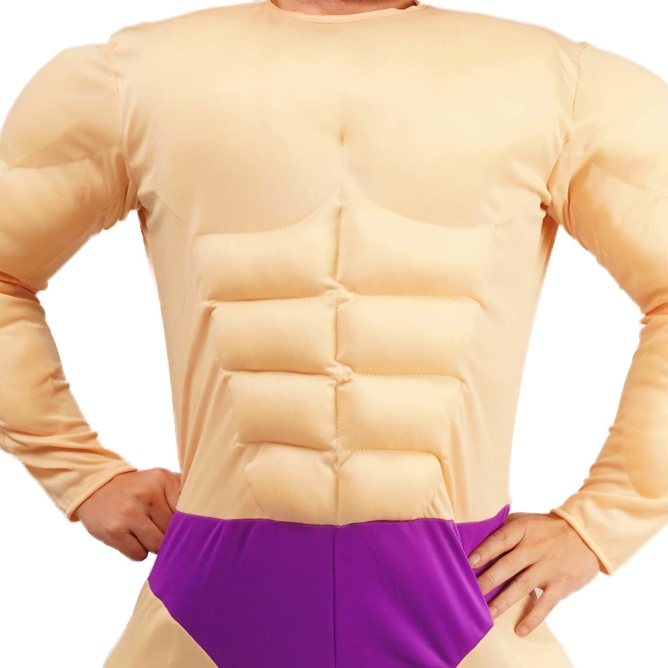 Men's Muscle Jumpsuit Costume for Cosplay and Halloween