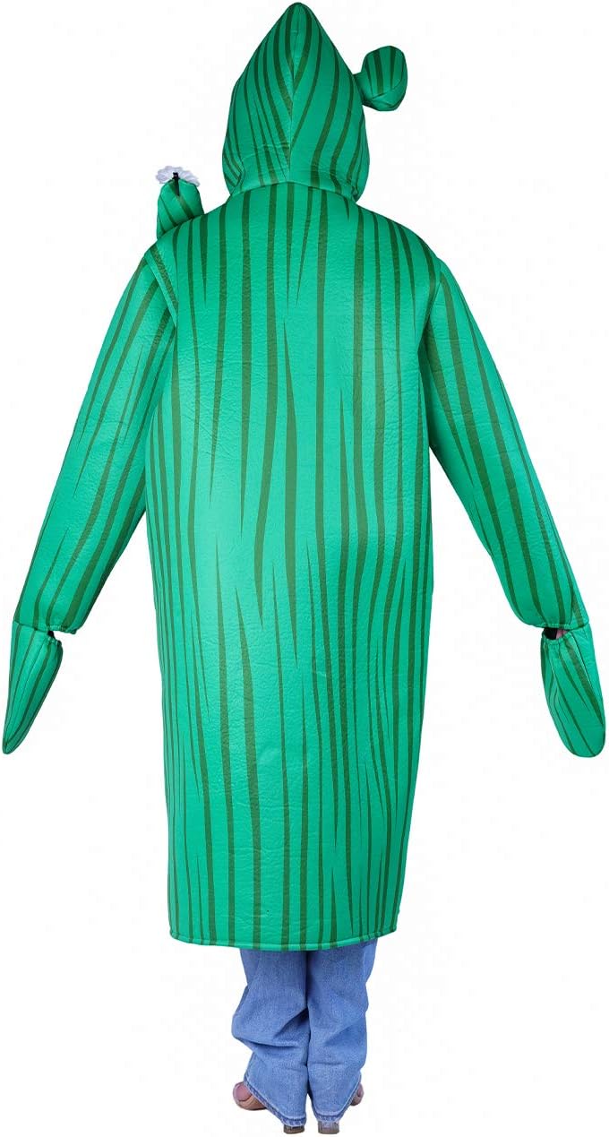 Unisex Adult Cactus Costume Green Plant Jumpsuit Halloween Cosplay Outfit