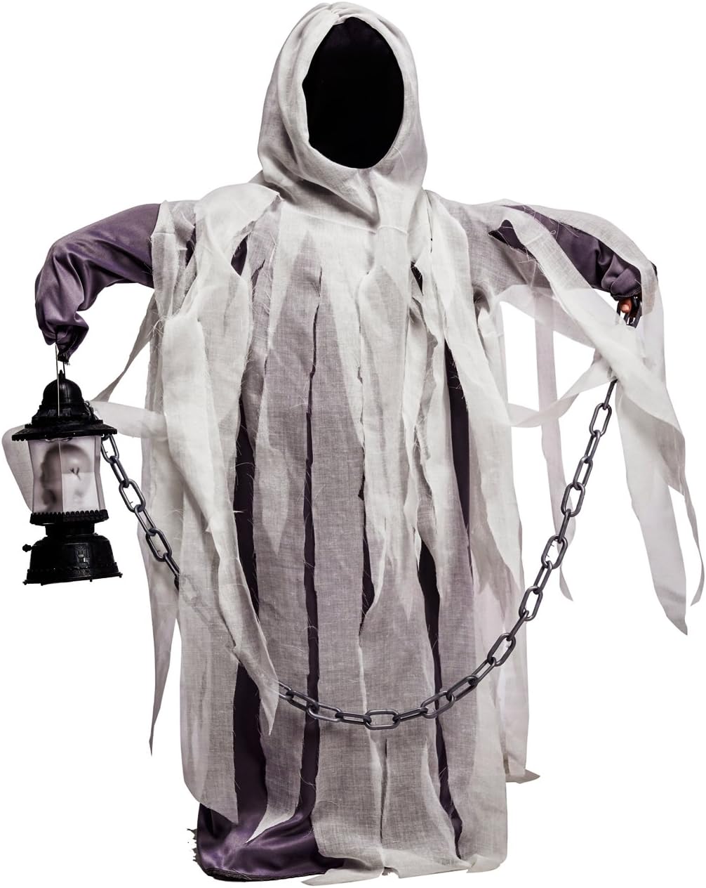 Boys Ghost Costume Hooded Robe for Halloween Party