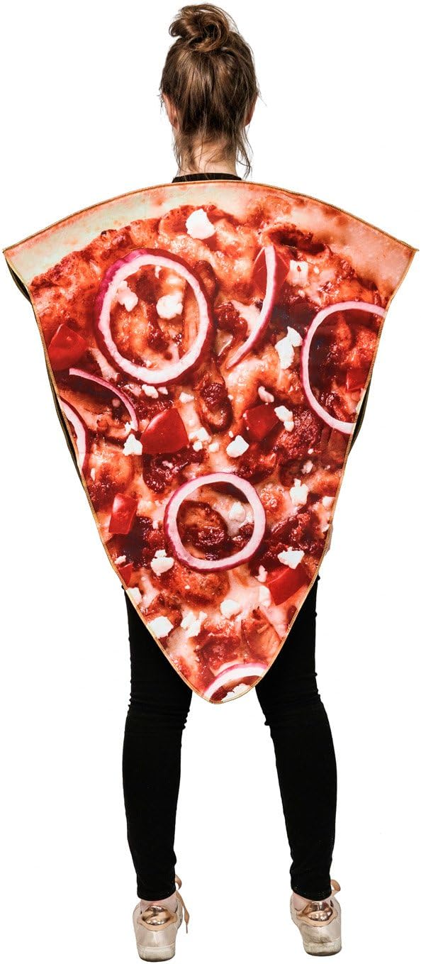 Disfraz de pizza unisex para adultos para Halloween y cosplay, talla única.