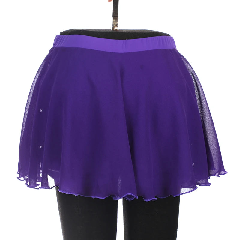 Figure Skating Hip Protection Pad For Training Competition With Detachable Skirt Black