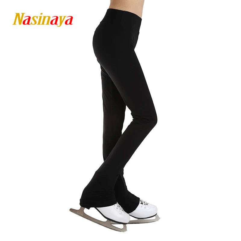 Figure Skating Competition Training Pants Solid Color Kids And Adults