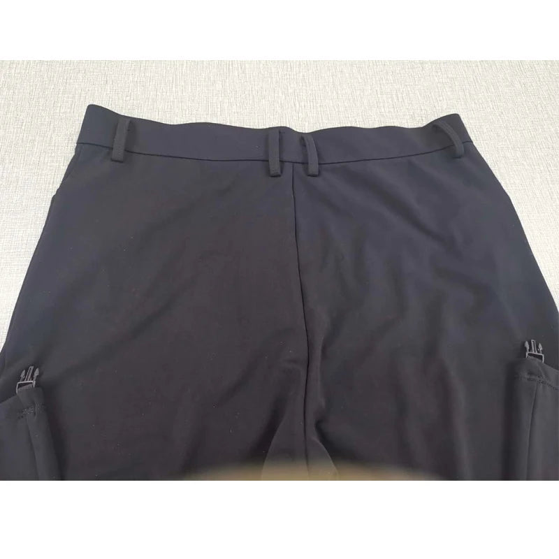 Figure Skating Competition Training Pants Boys Adults Kids Solid Black Rhythmic Gymnastics