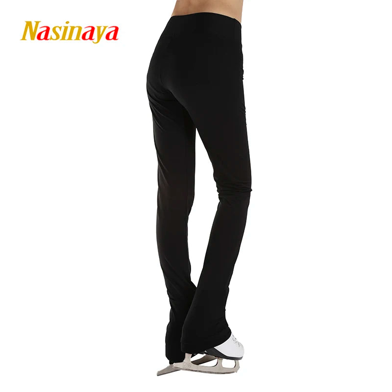 Figure Skating Competition Training Pants Solid Color Kids And Adults