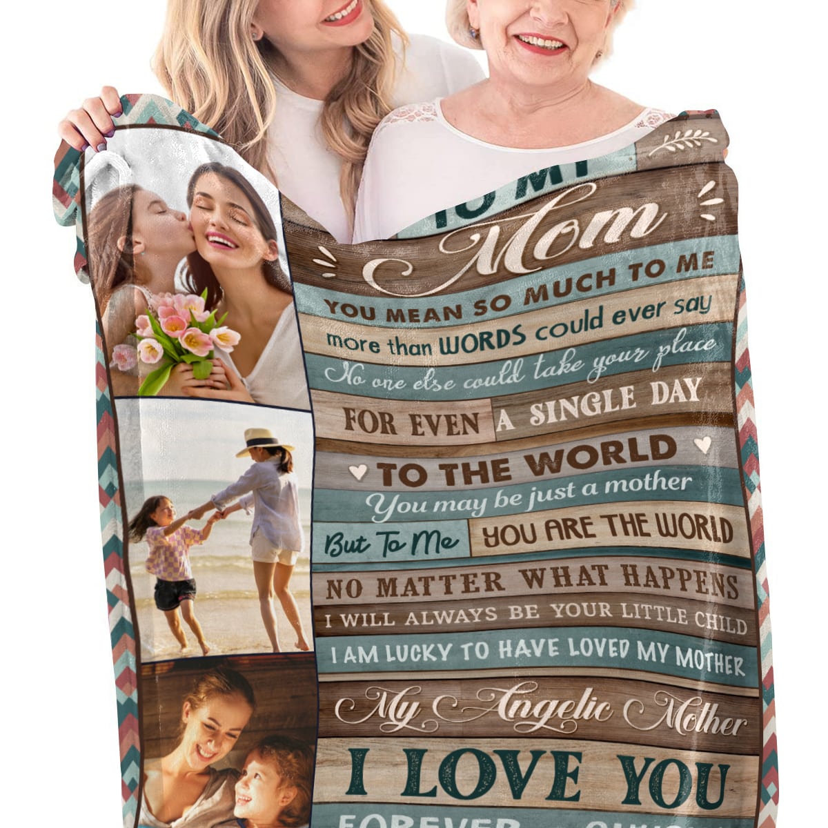 Custon Photo Unique Blanket Gift For Mom Gift Mother Ideas img 2
