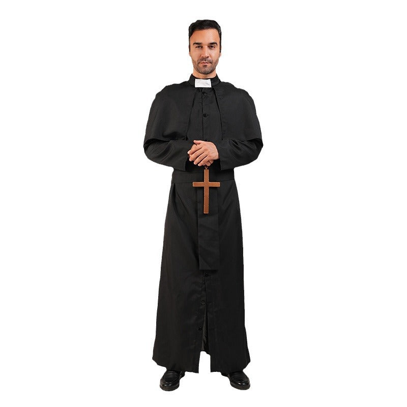 priest costume for adults halloween cosplay role play stage performance