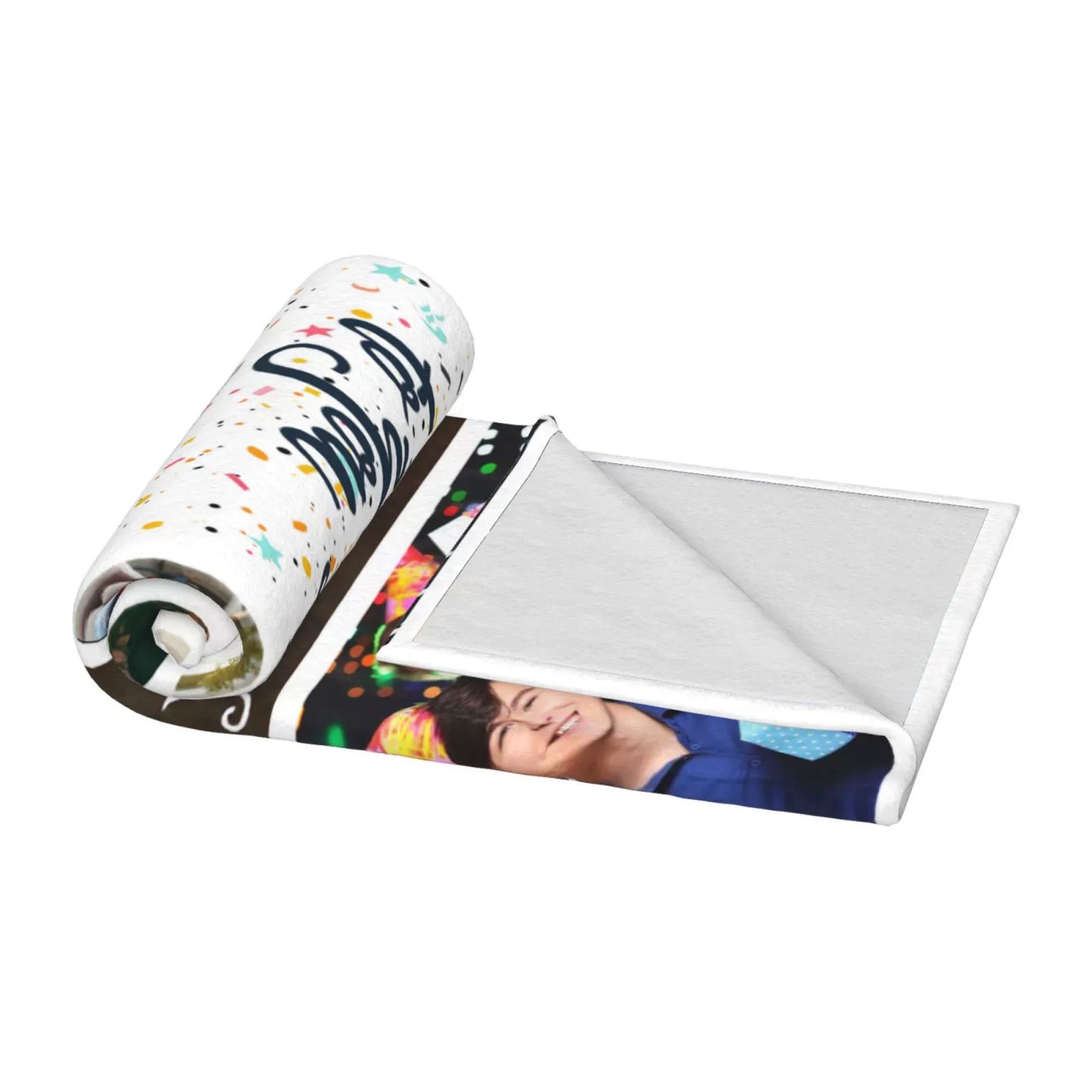 Happy Birthday the Best Is yet to Come Custom Photo Blanket img 3