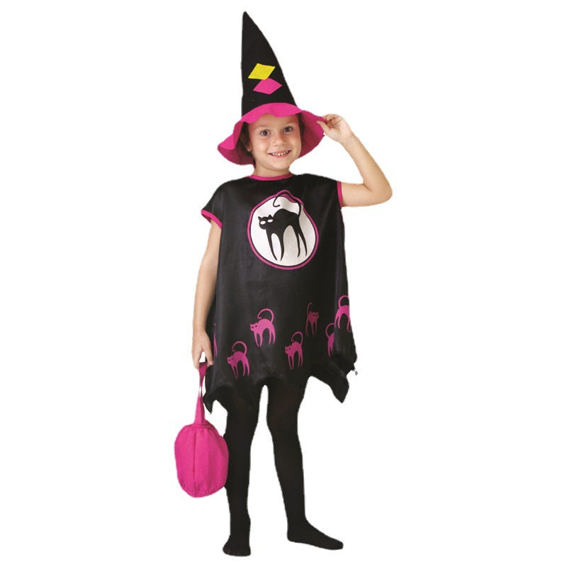 Costume de sorcière pour filles, tenue de fête d'Halloween cosplay