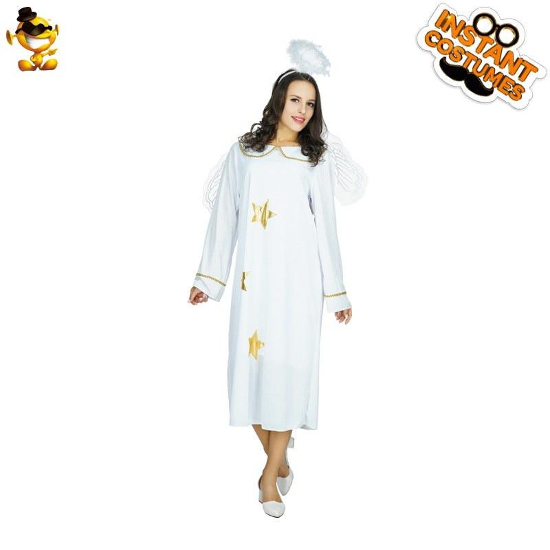angel costume for women halloween cosplay dress adult princess performance outfit