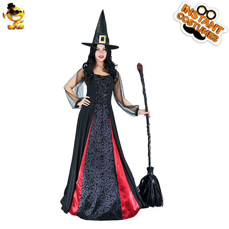 Halloween adult witch costume for women evil witch cosplay party outfit