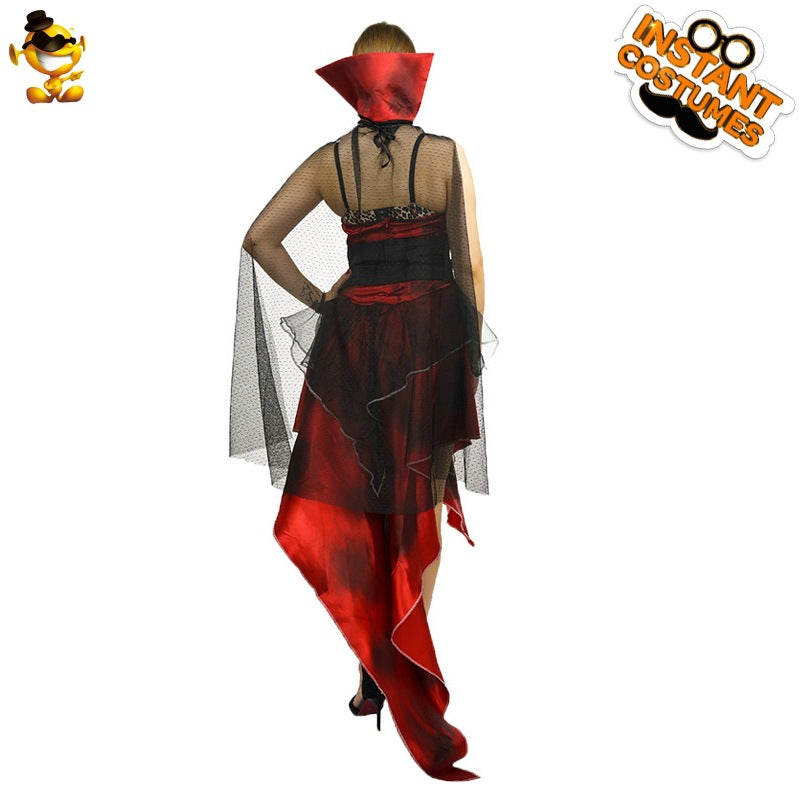 vampire costume for women halloween cosplay gothic bat dress stage performance party outfit