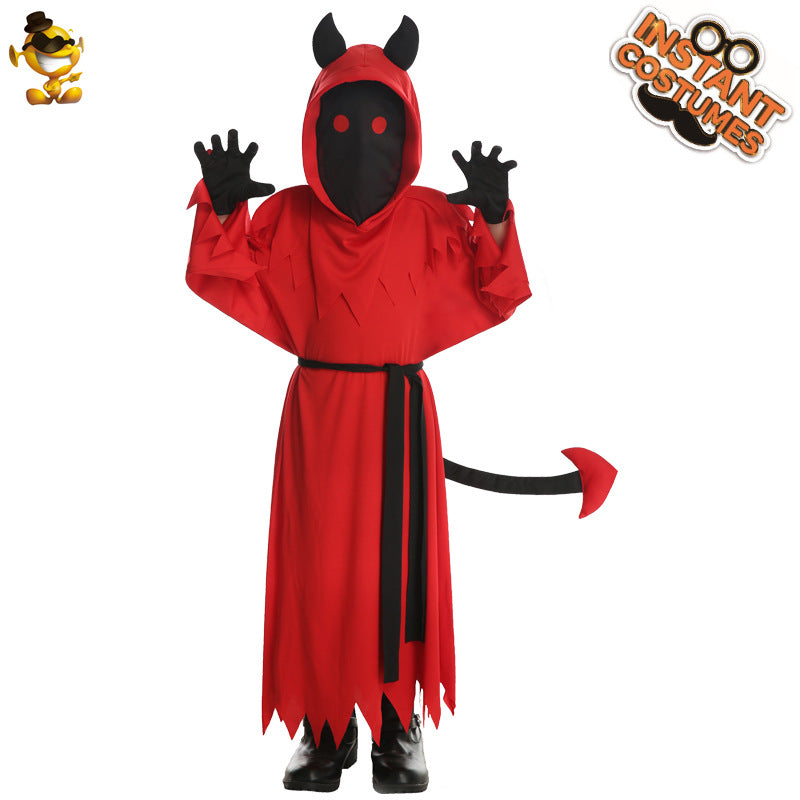 Red Devil Costume for Kids Halloween Party Cosplay Stage Performance