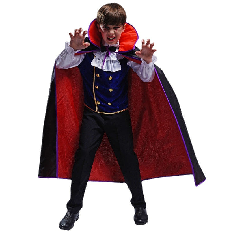 boys vampire costume for halloween cosplay party role play