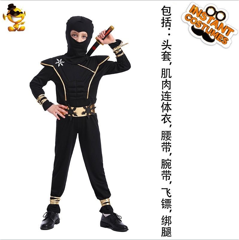 kids ninja costume for halloween cosplay role play childrens ninja outfit