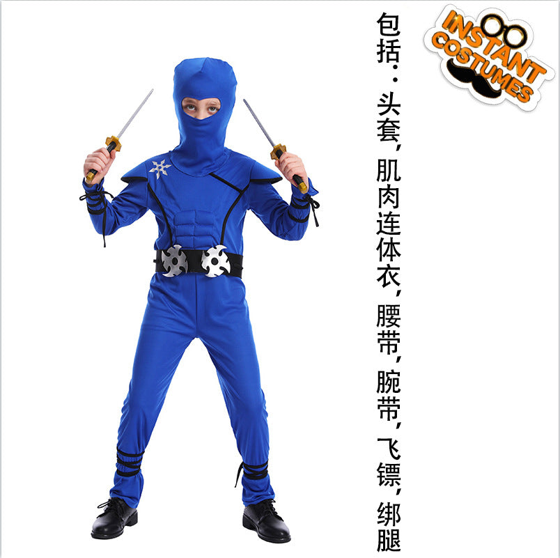 kids ninja costume for halloween cosplay role play childrens ninja outfit