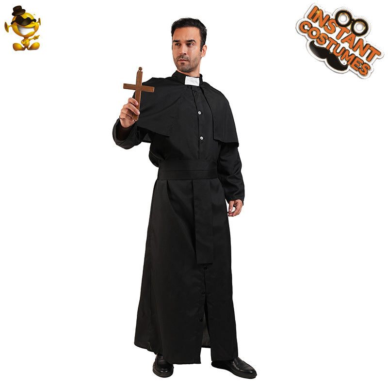 priest costume for adults halloween cosplay role play stage performance