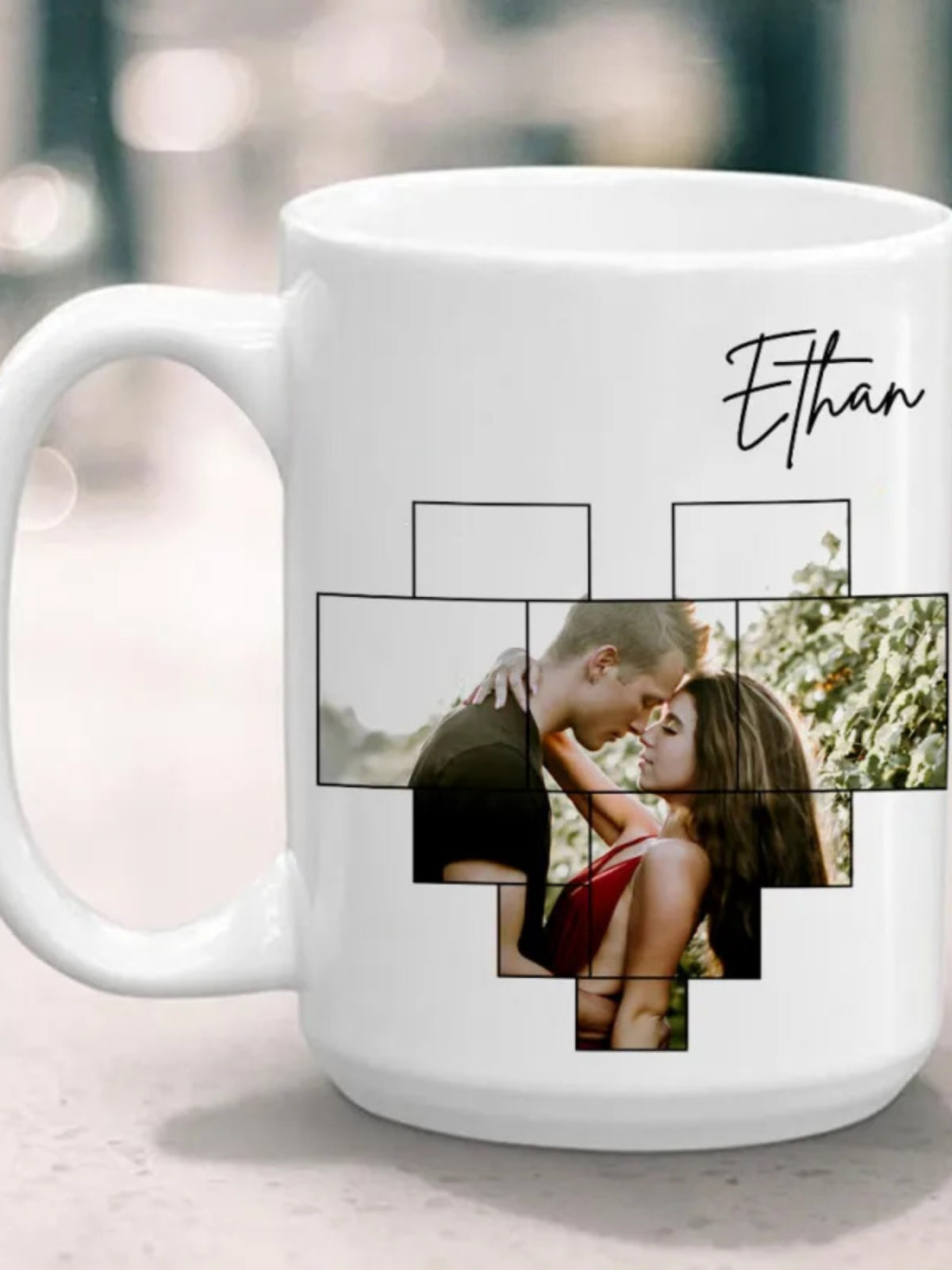 Personalized Calendar and Spotify Code Printed Coffee Mug img 0