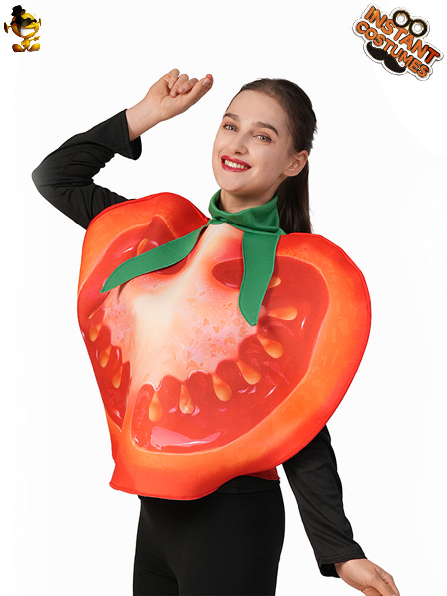 Halloween adult unisex tomato costume funny cosplay stage outfit
