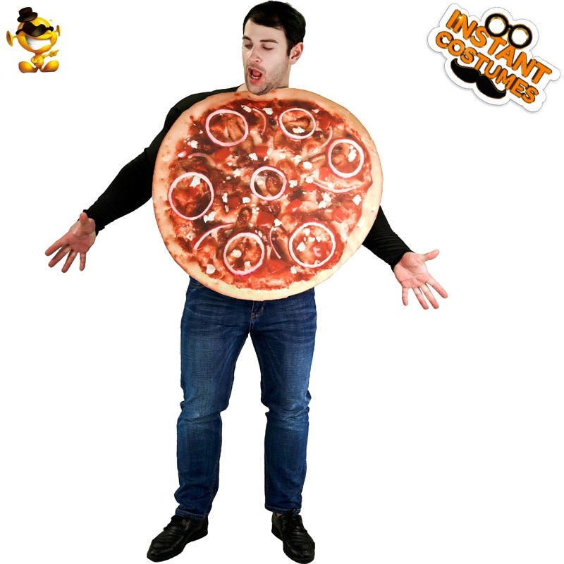 Halloween costume cosplay pizza outfit for parties and stage performances