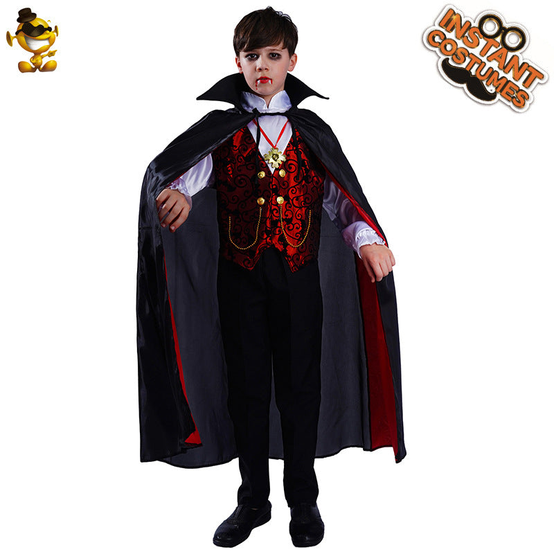 boys halloween vampire costume kids cosplay party dress up outfit
