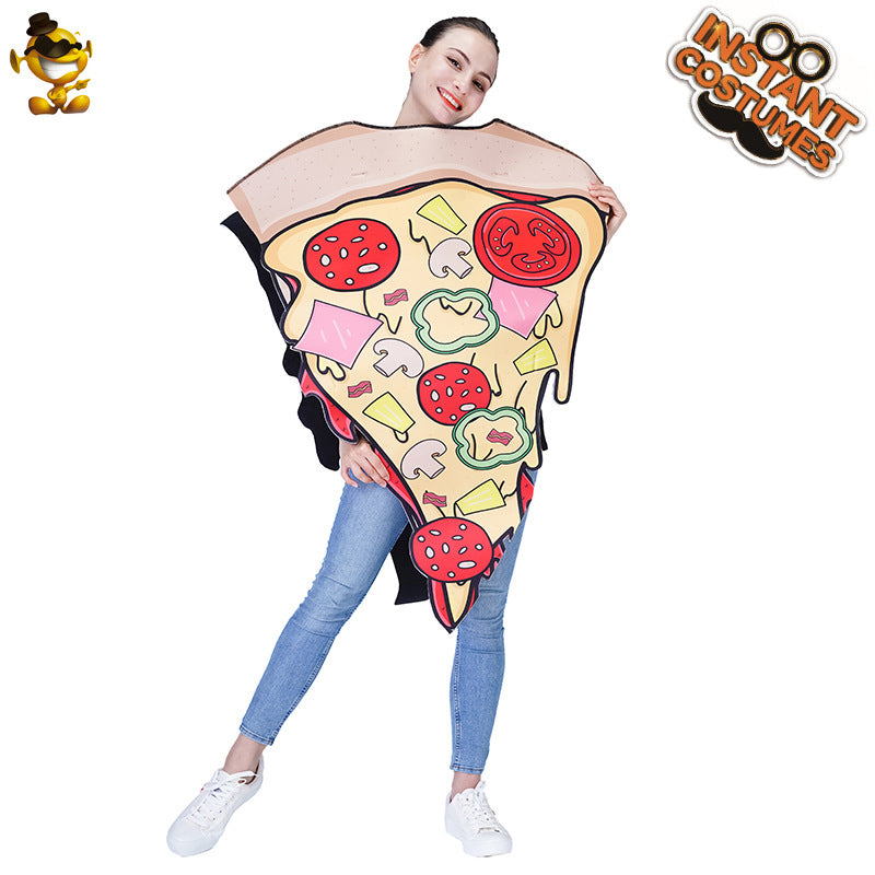 Disfraz de hamburguesa de pizza para Halloween, cosplay, fiesta de carnaval, traje de comida unisex