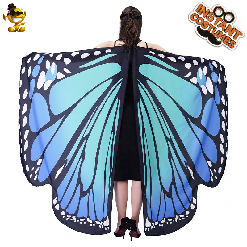 butterfly cape for women adult photo shoot costume digital print cape cosplay outfit