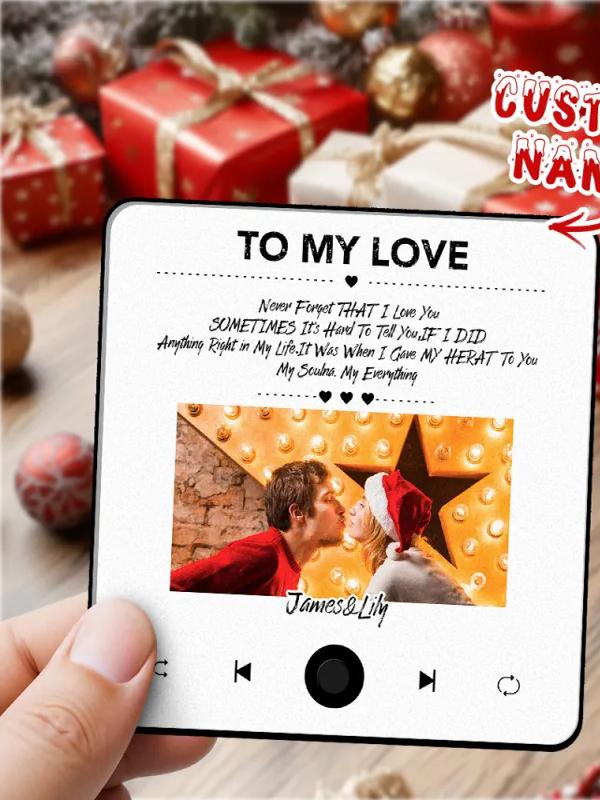 Music Fridge Magnet Couple Christmas Gift img 1