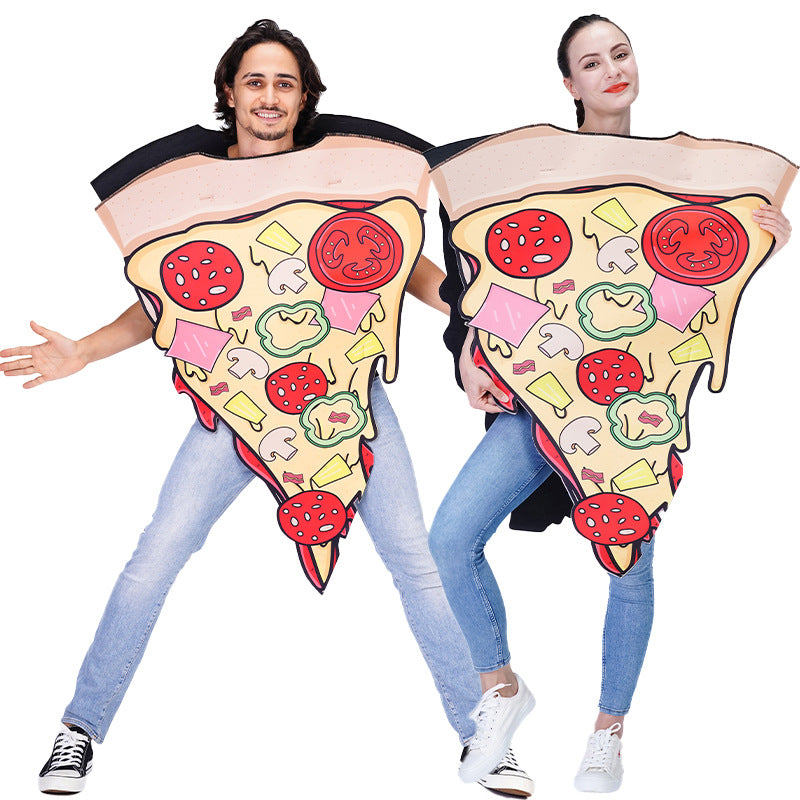 Disfraz de hamburguesa de pizza para Halloween, cosplay, fiesta de carnaval, traje de comida unisex