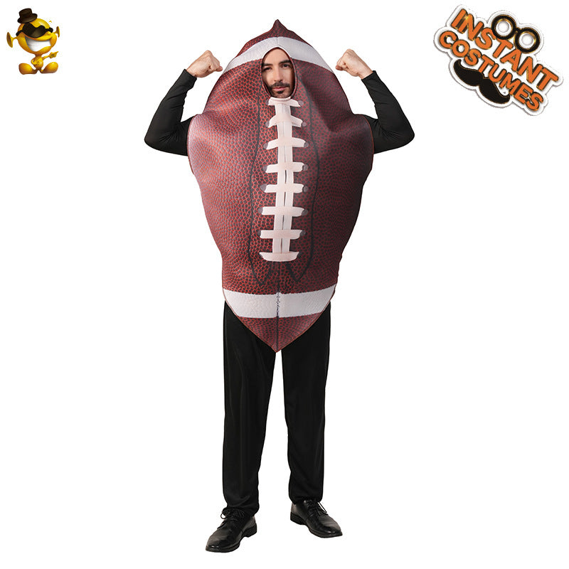 Halloween funny football costume for men stage performance cosplay outfit