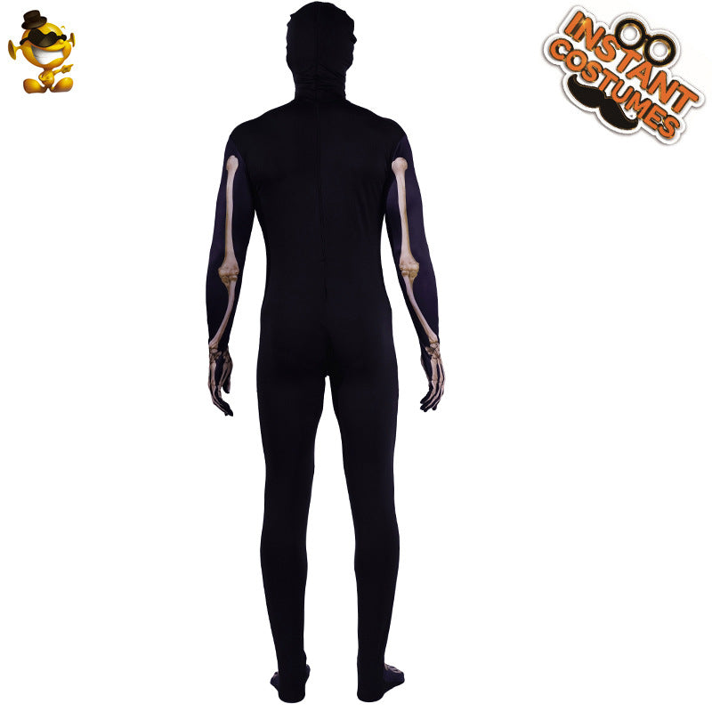 Halloween cosplay skeleton bodysuit stage performance costume party outfit