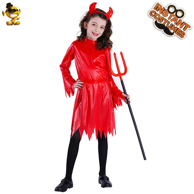 red devil halloween costume for girls cosplay role play outfit