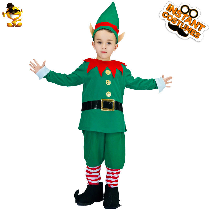 Ensemble de costumes de Noël pour enfants, tenue de Père Noël, fête de vacances pour enfants, performance, cosplay, habillage d'Halloween