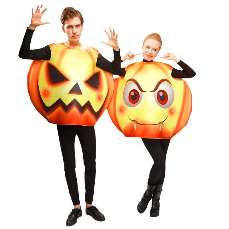 Halloween costume for adults colorful funny face performance outfit cosplay party