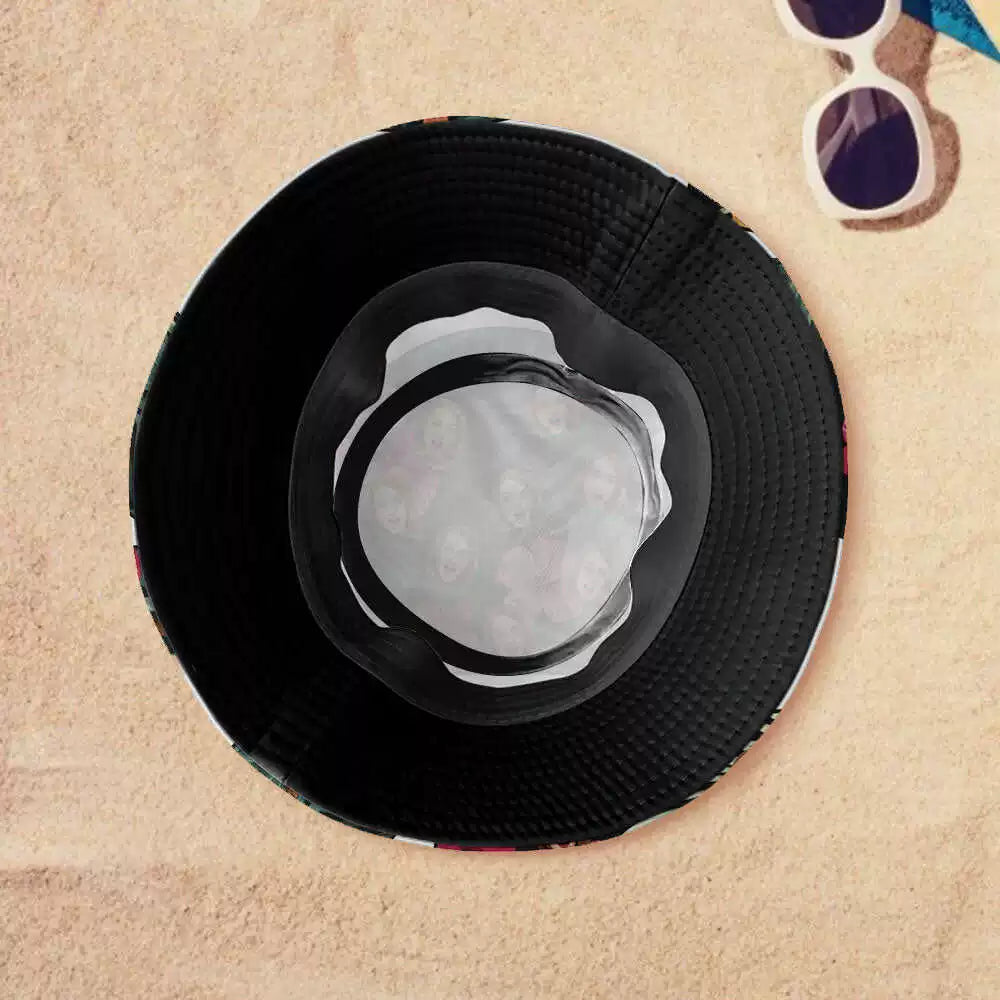 Custom Bucket Hat Face Personalized Wide Brim Hawaiian Style img 3