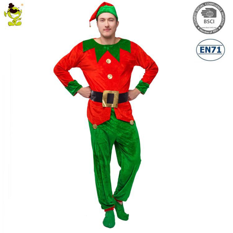 Conjunto de disfraz navideño para hombres y mujeres, parejas, juego de rol, cosplay, traje de fiesta de Halloween