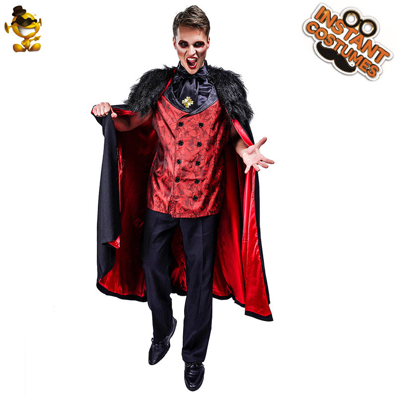 vampire costume for men halloween cosplay gothic stage performance outfit