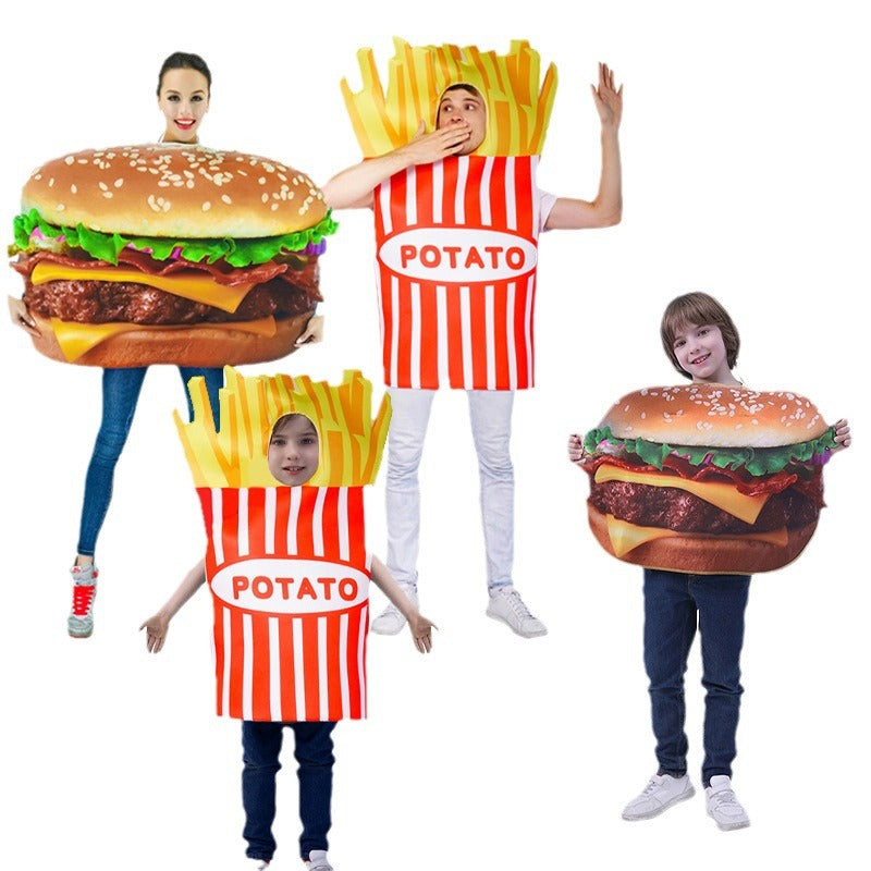 French fries costume for adults Halloween cosplay party role play outfit