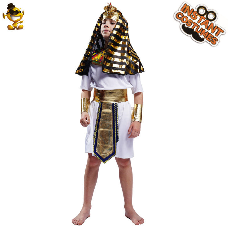Disfraz de faraón para niño, disfraz de cosplay de Halloween