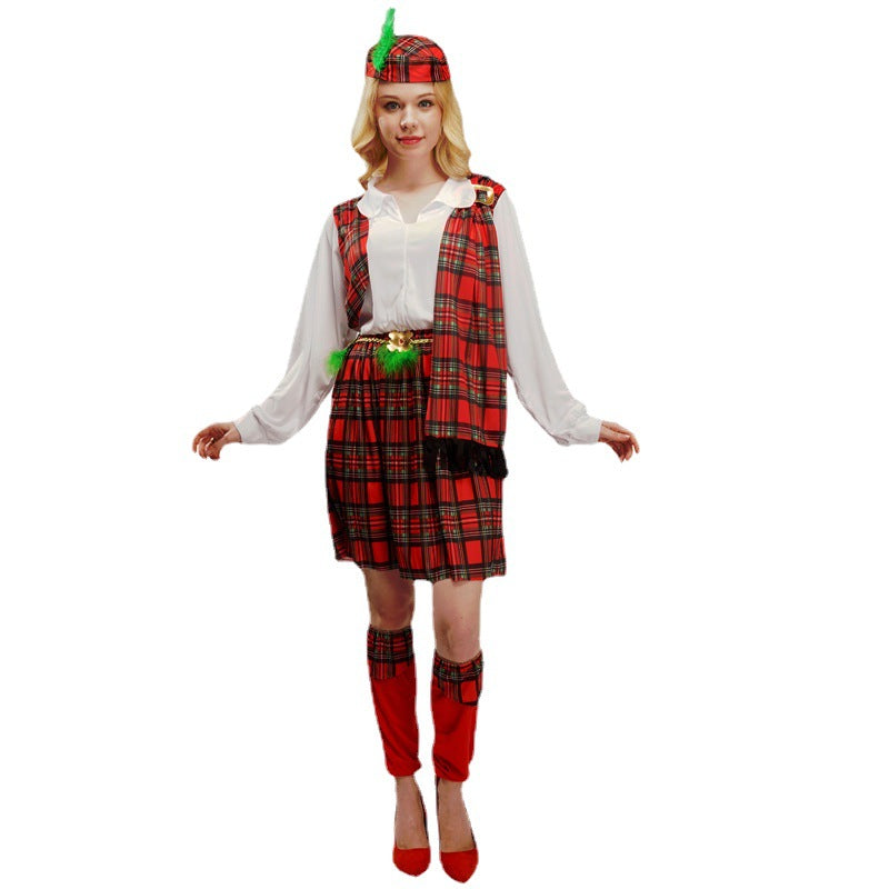 Scottish national costume couple set party outfit cosplay role play costume