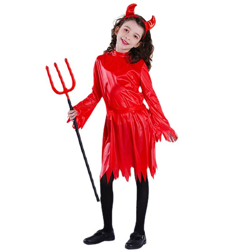 red devil halloween costume for girls cosplay role play outfit
