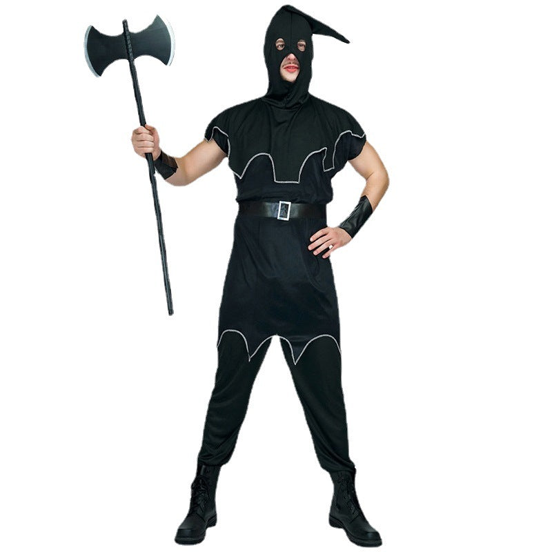 Disfraz de verdugo medieval para adultos de Halloween para hombre, disfraz de cosplay para fiesta, actuación en el escenario